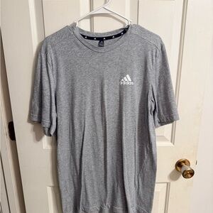 Adidas Men's Heather Gray Short Sleeve Tee
